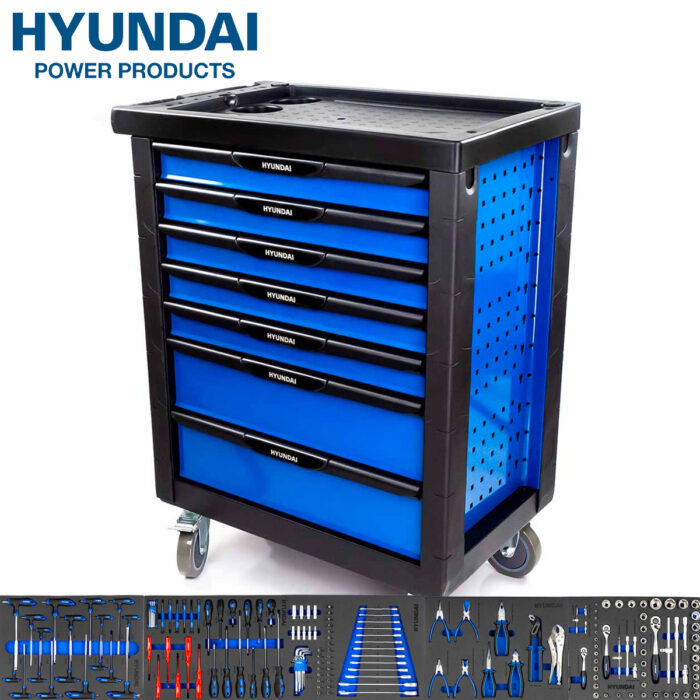 Hyundai 7 Drawer Tool Chest Complete With Tools