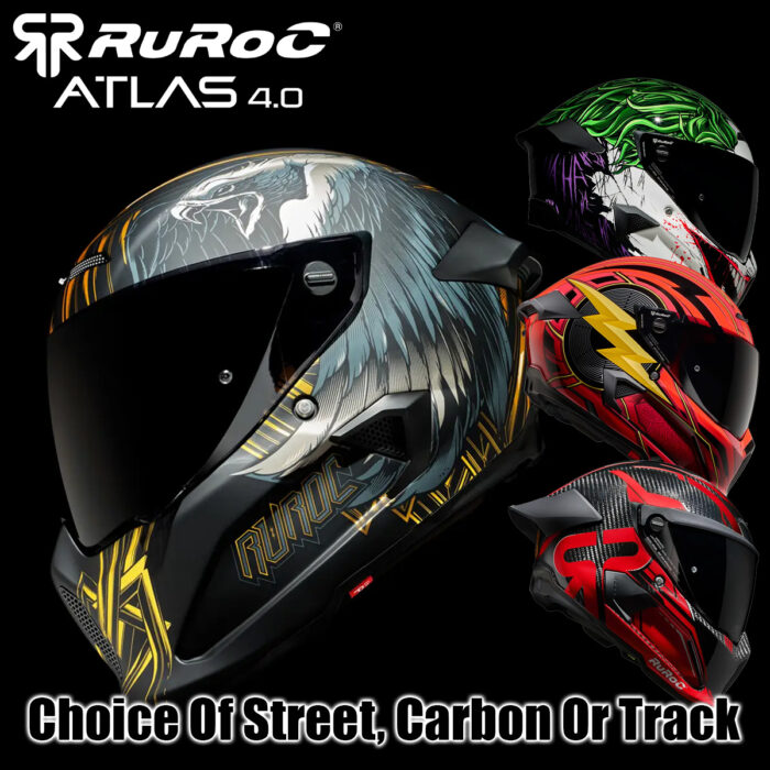 Ruroc Atlas 4.0 + Audio - Street, Carbon Or Track - Colour Choice