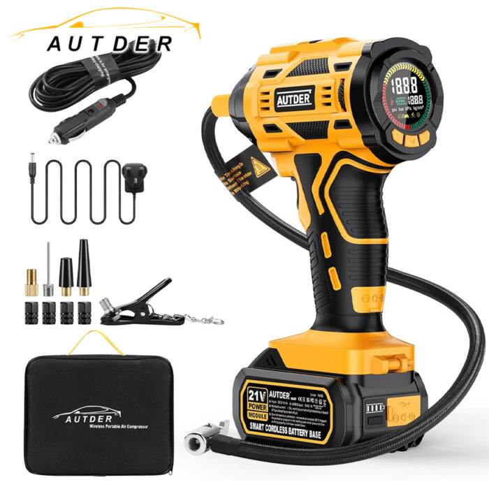 ⚡️AUTDER Tyre Inflator - Cordless Air Compressor - Just 79p ⚡️