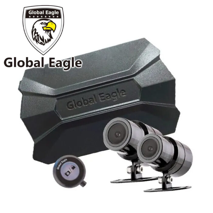 Global Eagle - Front & Rear HD Motorcycle Camera