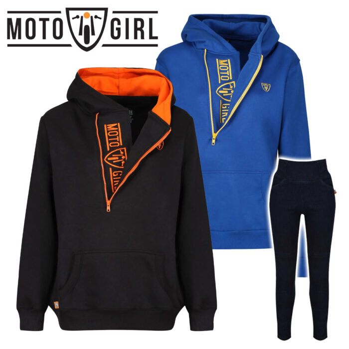 Motogirl Melissa Jeggings + Motogirl Ladies Helmet Hoodie - Colour Choice On Both
