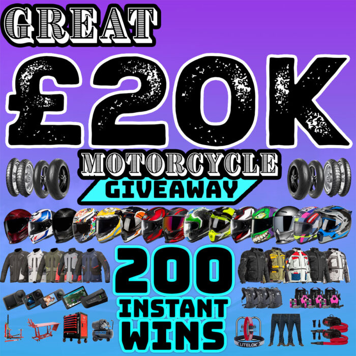 🏍️ The Great £20K Motorcycle Giveaway - 200 Instant Wins
