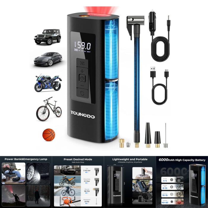 Youngdo Portable Digital Air Compressor