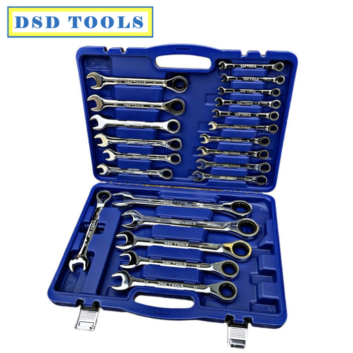 DSD Tools 22pc Metric Gear Ratchet Combination Wrench Set