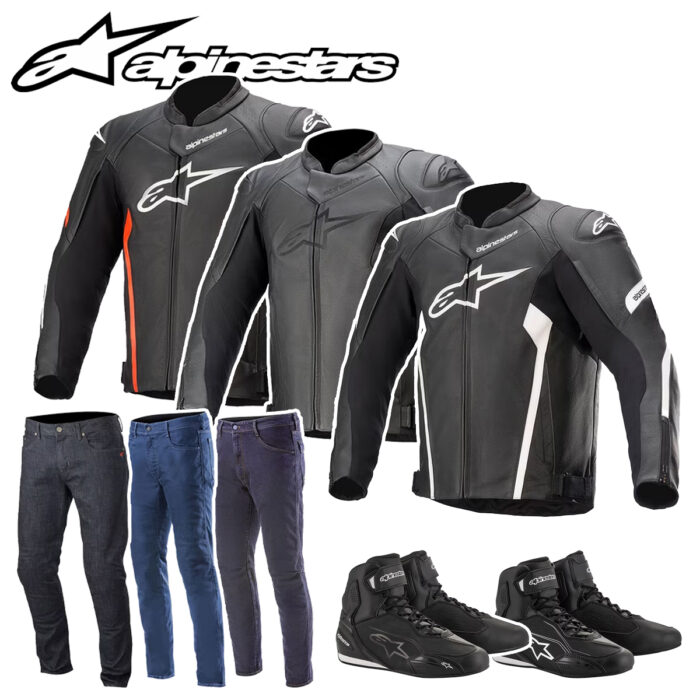 Alpinestars Faster Bundle - Leather Jacket, Alpinestars Jeans & Faster Boots - Choice of Colours