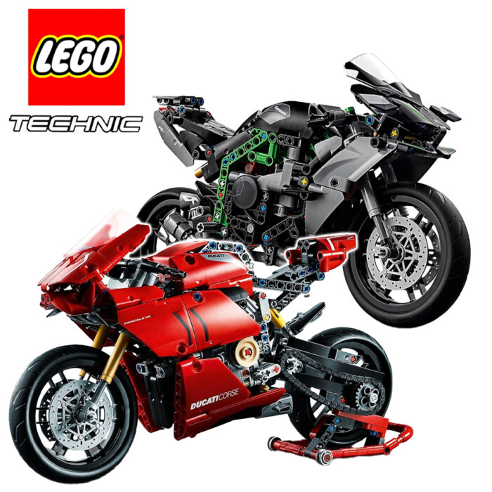 Ducati Panigale V4 R + Kawasaki Ninja H2R Technic Lego Combo