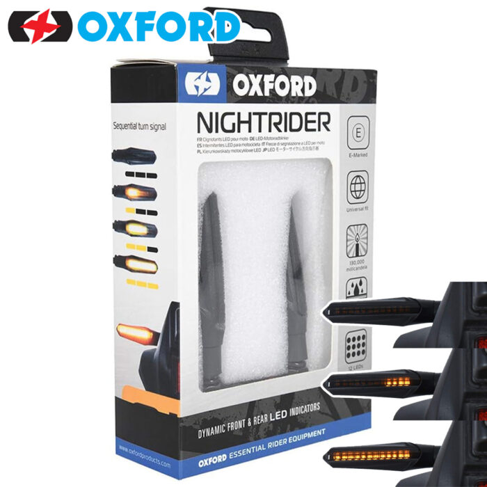 Front & Rear Oxford Nightrider Streaming LED Indicators Inc Resistors