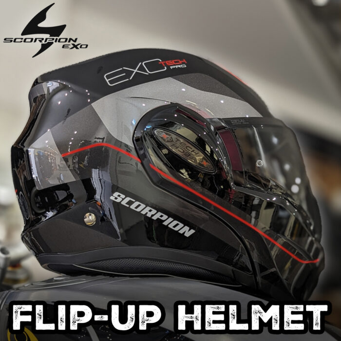 Scorpion Exo-Tech Pro Flip Up Helmet - Colour Choice + Free Race Visor