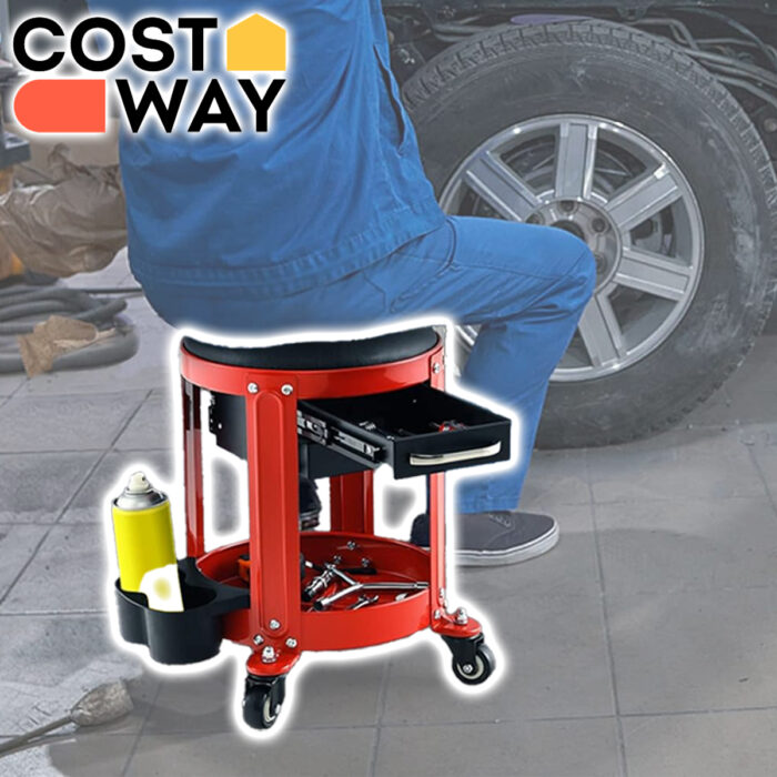 Costway Mechanics Rolling Creeper Seat With Storage