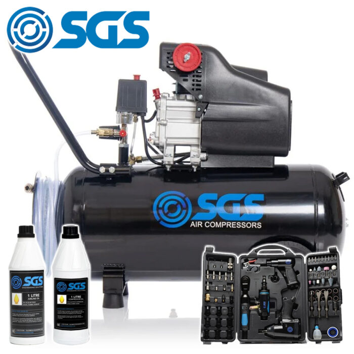 All New SGS 50 Litre Compressor Bundle
