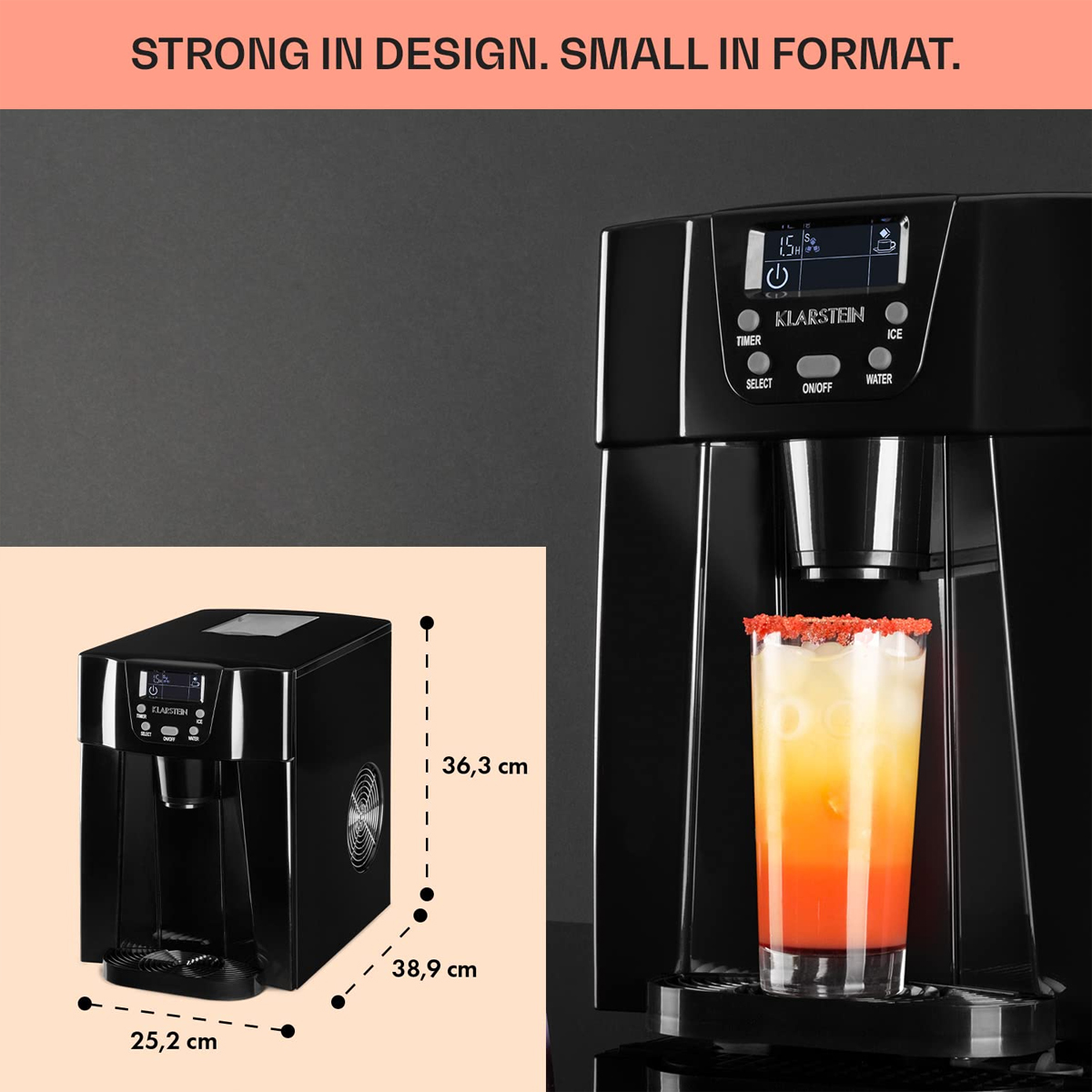 Klarstein Ice Volacano – Colour Choice – Ice Cubes & Super Cold Water - Image 7