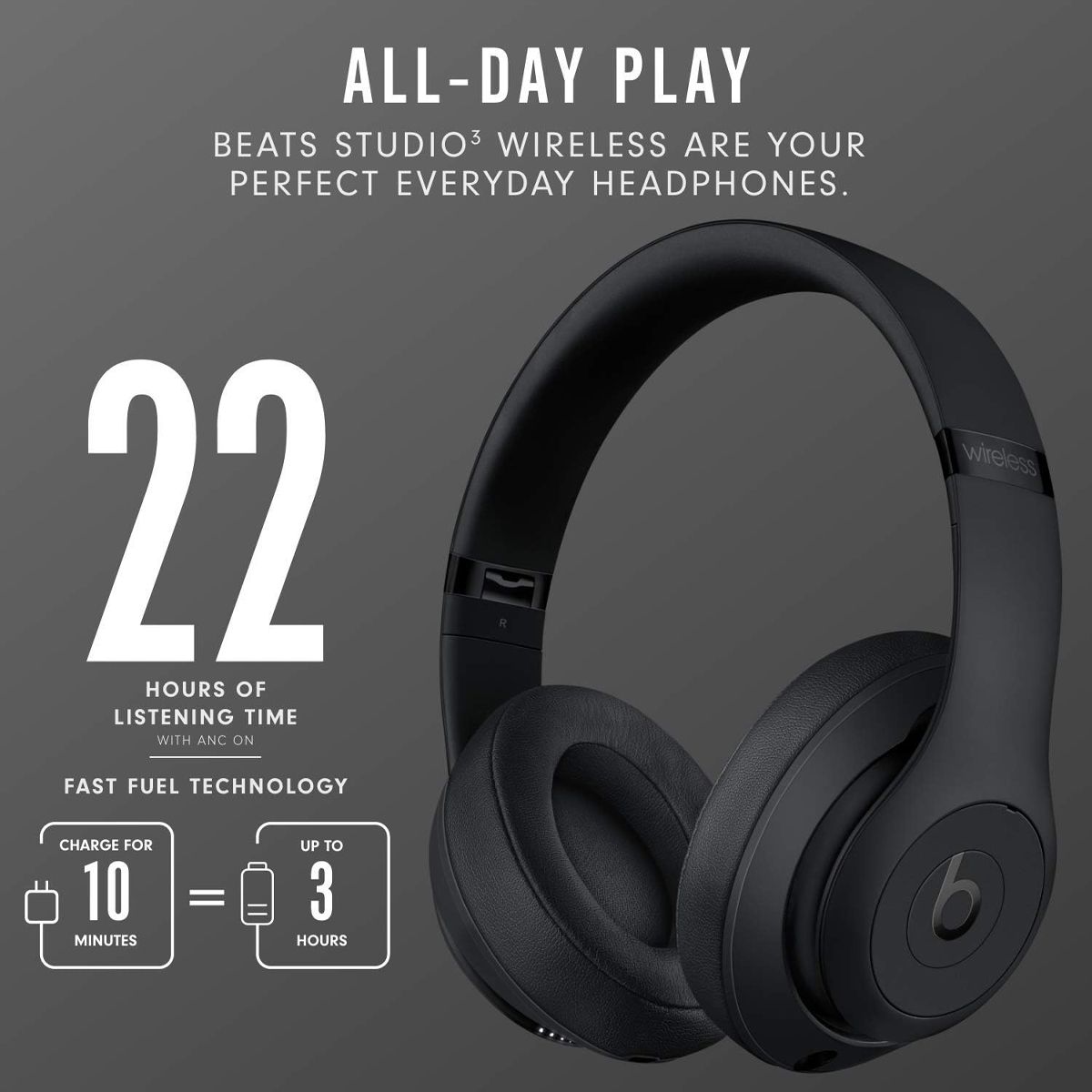 Beats Studio 3 Noise Cancelling Headphones - Image 4