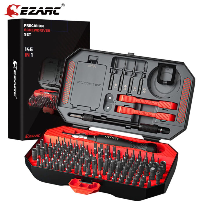 EZARC Precision Screwdriver Set - 145 in 1 Magnetic Screwdriver Kit & Case