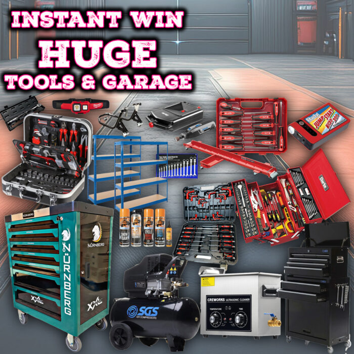 Instant Win - Huge Tools & Garage Equipment - £400 Main Prize