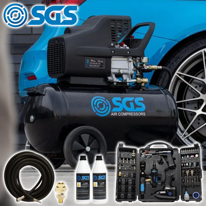 All New SGS 50 Litre Compressor Bundle