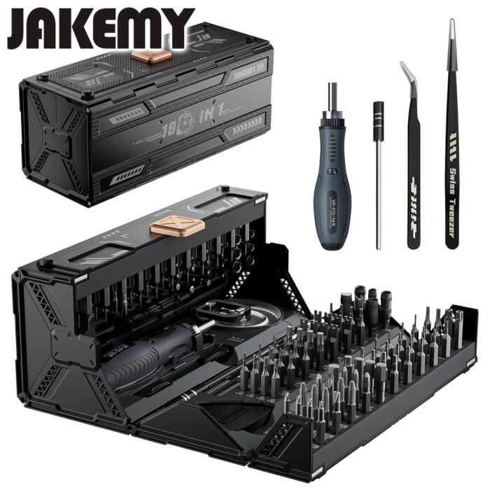 JAKEMY 180 in 1 Ratchet Screwdriver Multibit Precision Screwdriver Set