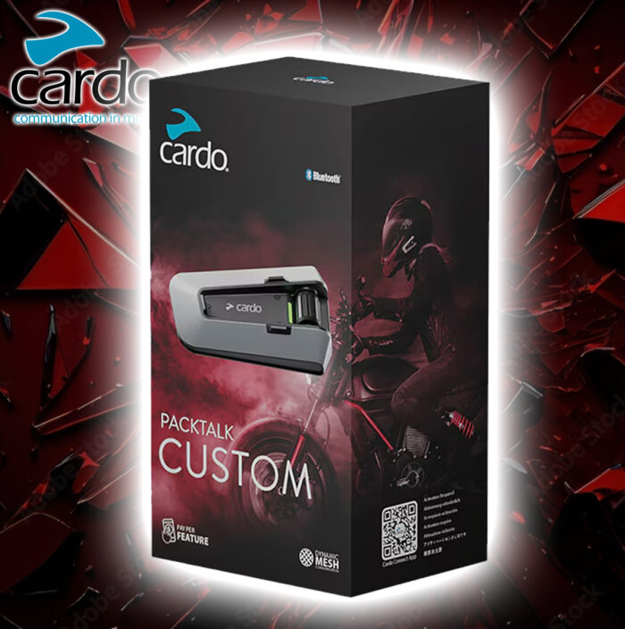 All New - Cardo Packtalk Custom Mesh Intercom
