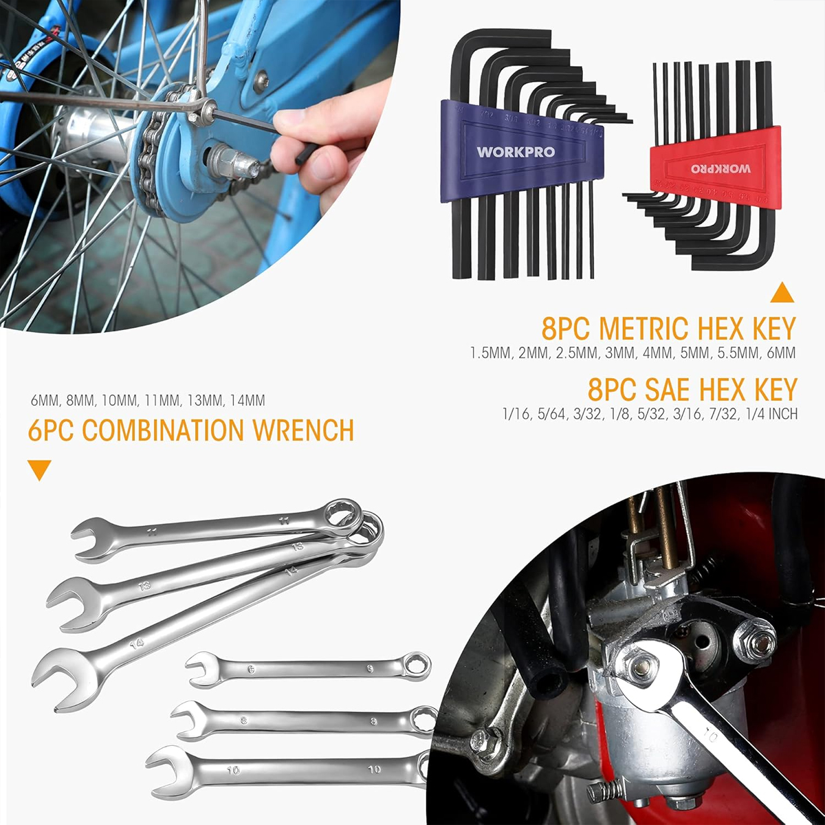 WORKPRO 156 Piece Tools Kit for Home Repair With Tool Bag - Image 4