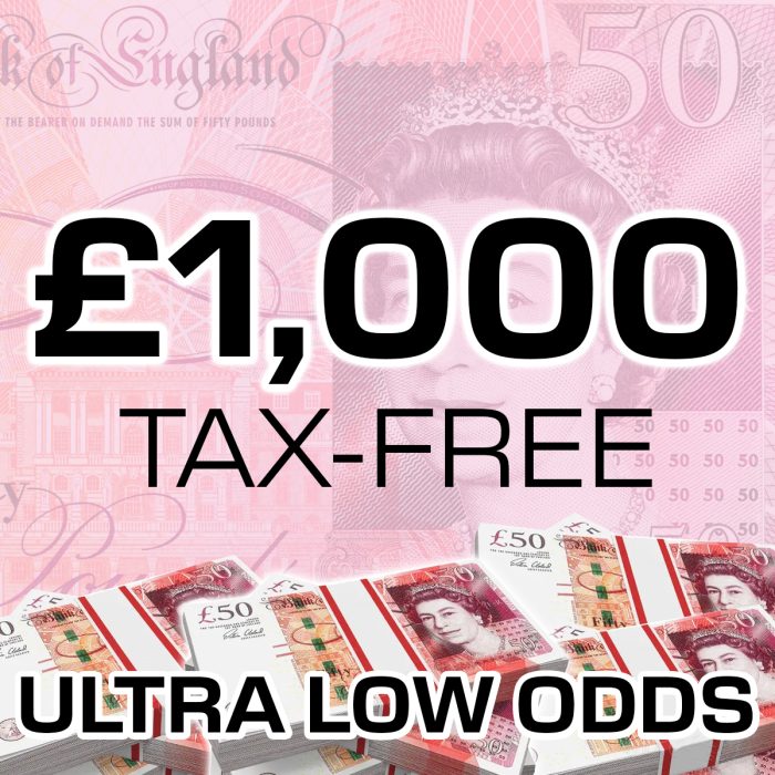 ⚡️£1,000 Cash - Ultra Low Odds⚡️