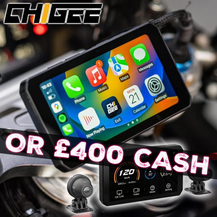 All New - Chigee A10-5 Smart Riding System Front & Rear Cameras & TFT Dash