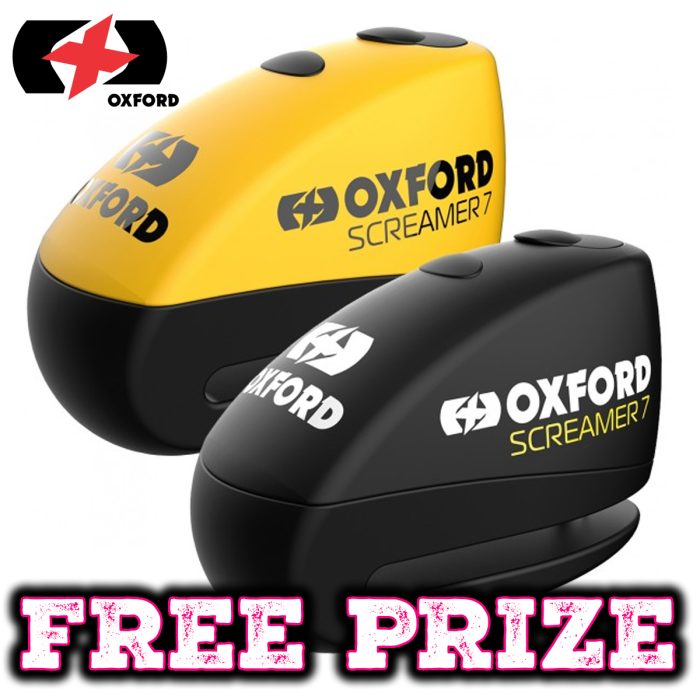 FREE Competition - Oxford Screamer 7 Alarmed Disc Lock