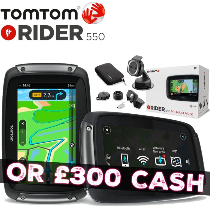 TomTom Sat-Nav - Rider 550 Premium Bundle