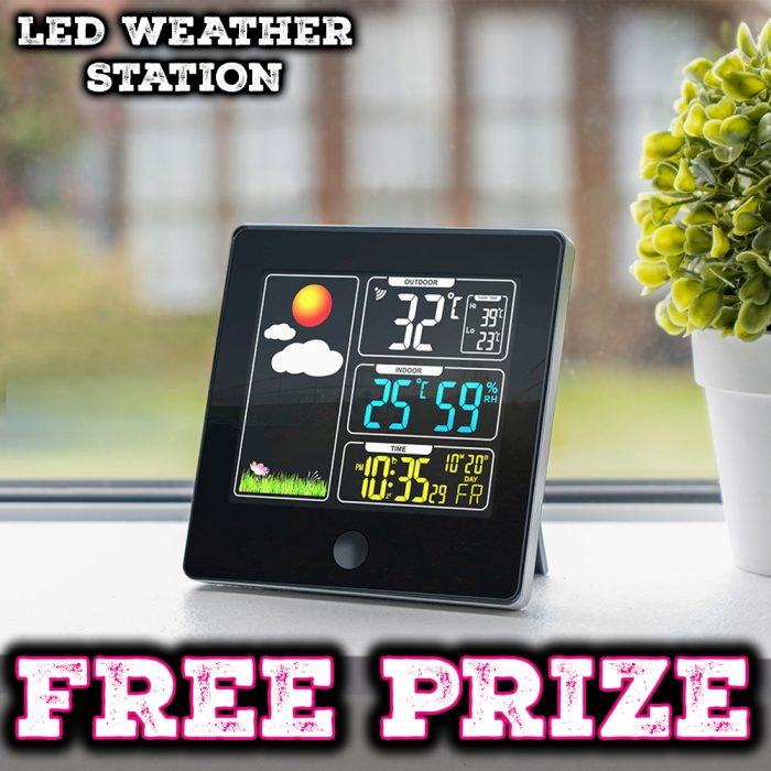  FREE To Enter Competition - LED Weather Station