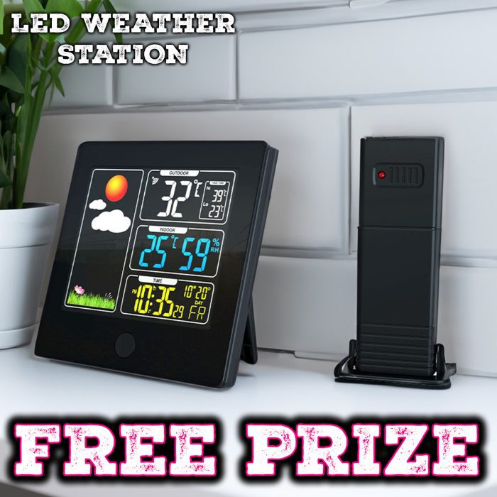  FREE To Enter Competition - LED Weather Station