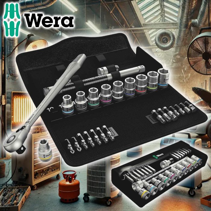 Wera Zyklop 1/2" Drive Metric Speed Socket Set with Switch Lever (28 Pieces)