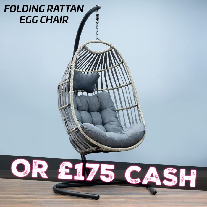 Hanging Egg Chair With Cushion & Stand