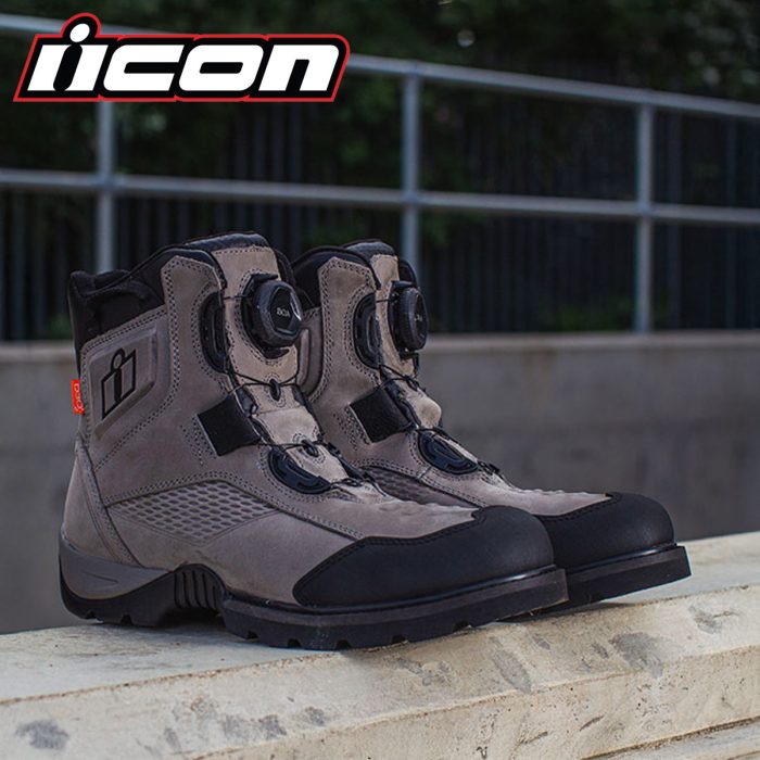 Icon Stormhawk Waterproof Leather Boots - Colour Choice