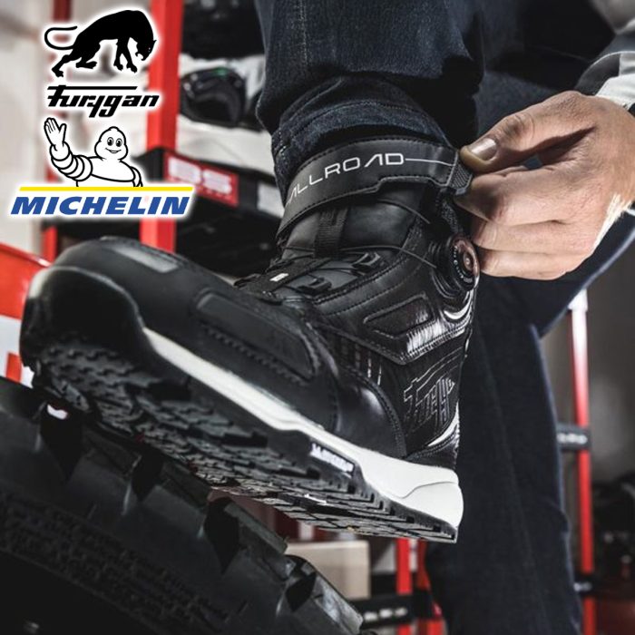 Furygan All Road D30 Boots With Michelin Rubber Soles & Speed Lace System