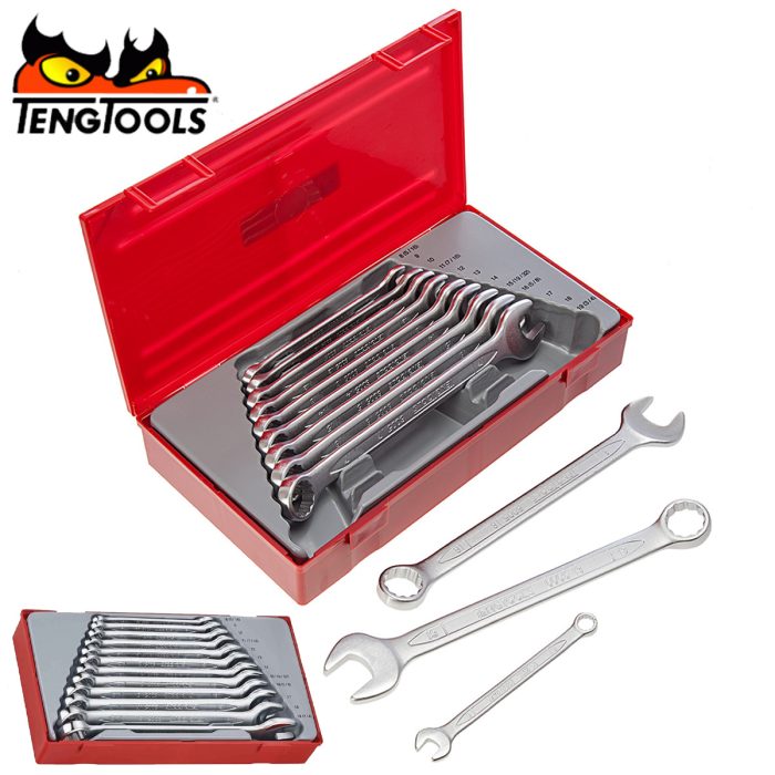 Teng Tools Metric Combination Spanner Set 12pcs