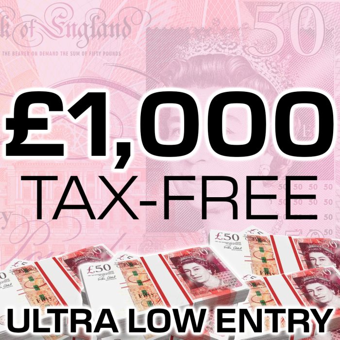 £1,000 Cash - Ultra Low Entry