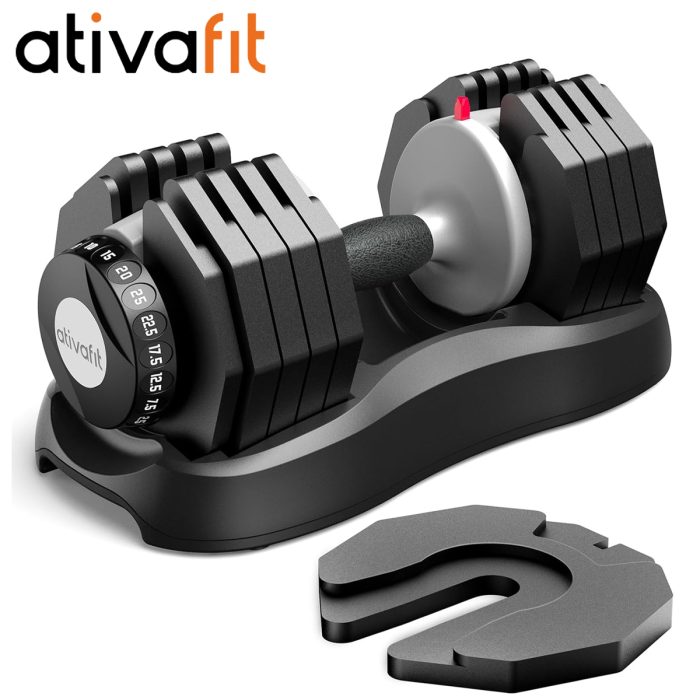 ⚡️ATIVAFIT Adjustable Dumbell Set 10 -1 Quick Adjustable Weights⚡️