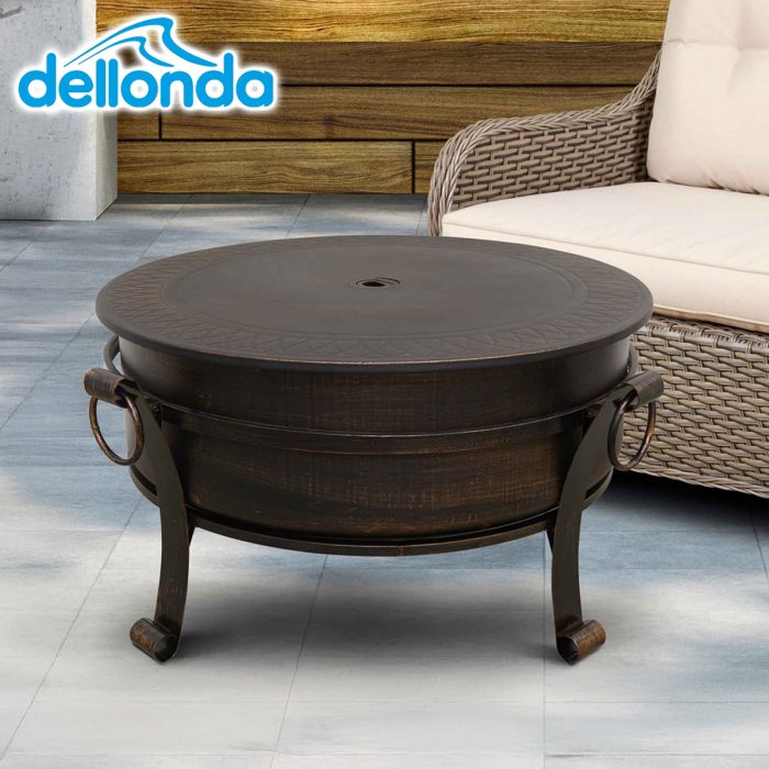 ⚡️Dellonda 30" Deluxe 2-In-1 Outdoor Fire Pit & Coffee Table⚡️