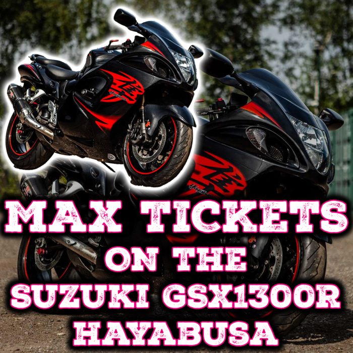 Win Max Tickets on The Suzuki GSX1300R Hayabusa