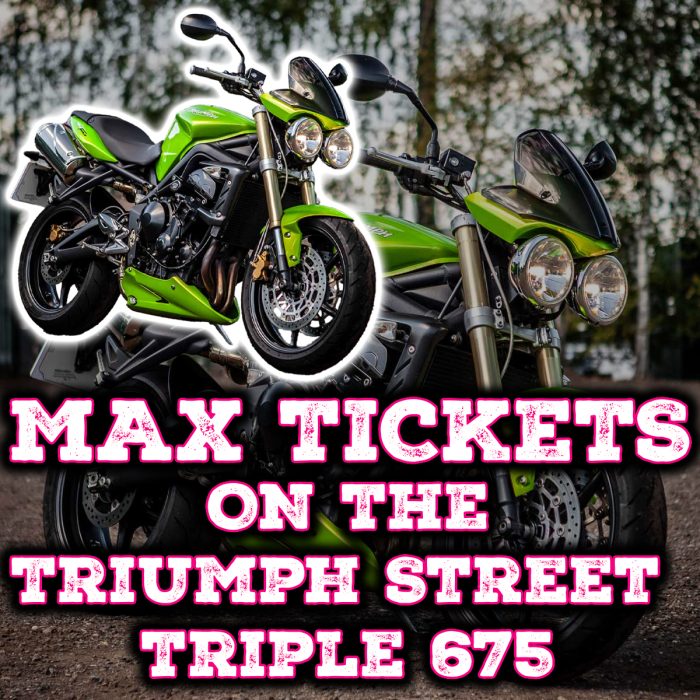 Win Max Tickets on The Triumph Street Triple 675