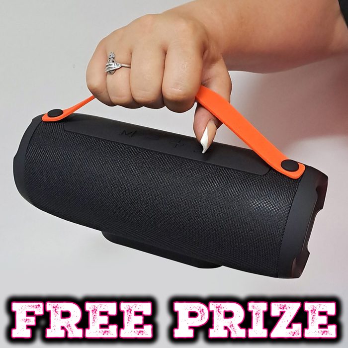 FREE PRIZE - Wireless Boom Speaker