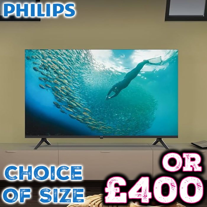 Philips 4K Ultra HD TV - Choose size up to 65 Inch