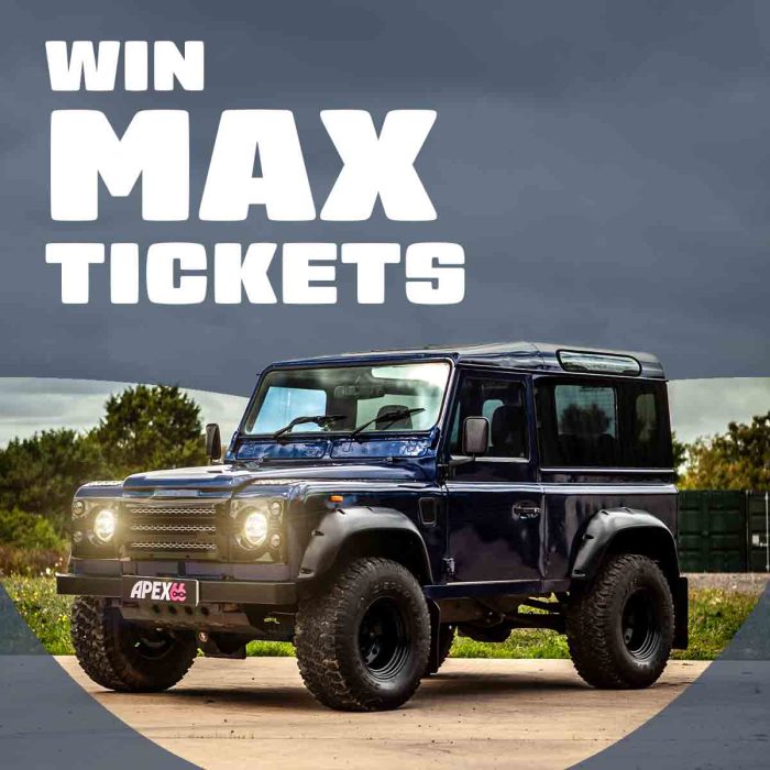 Win Max Tickets on The Land Rover Defender 90 Galv Chassis