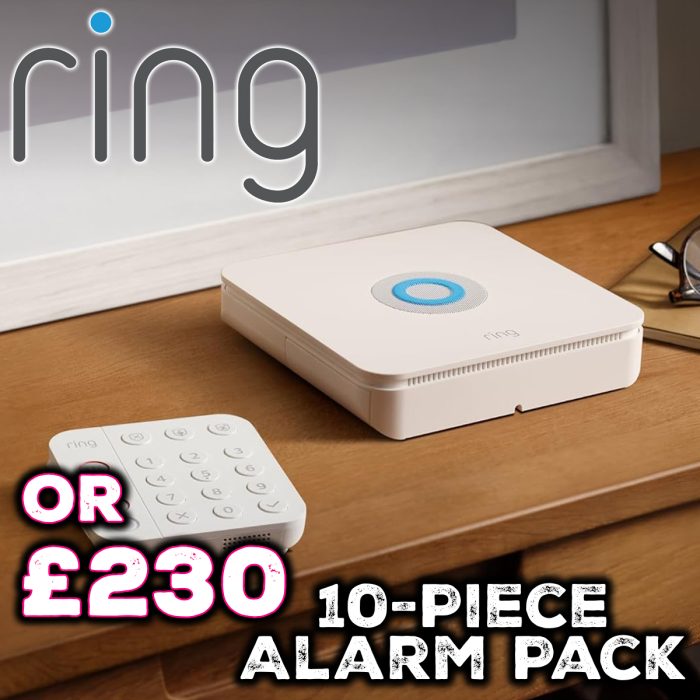 Ring 10-Piece Alarm Pack - Ideal for 2-3 Bedroom Homes