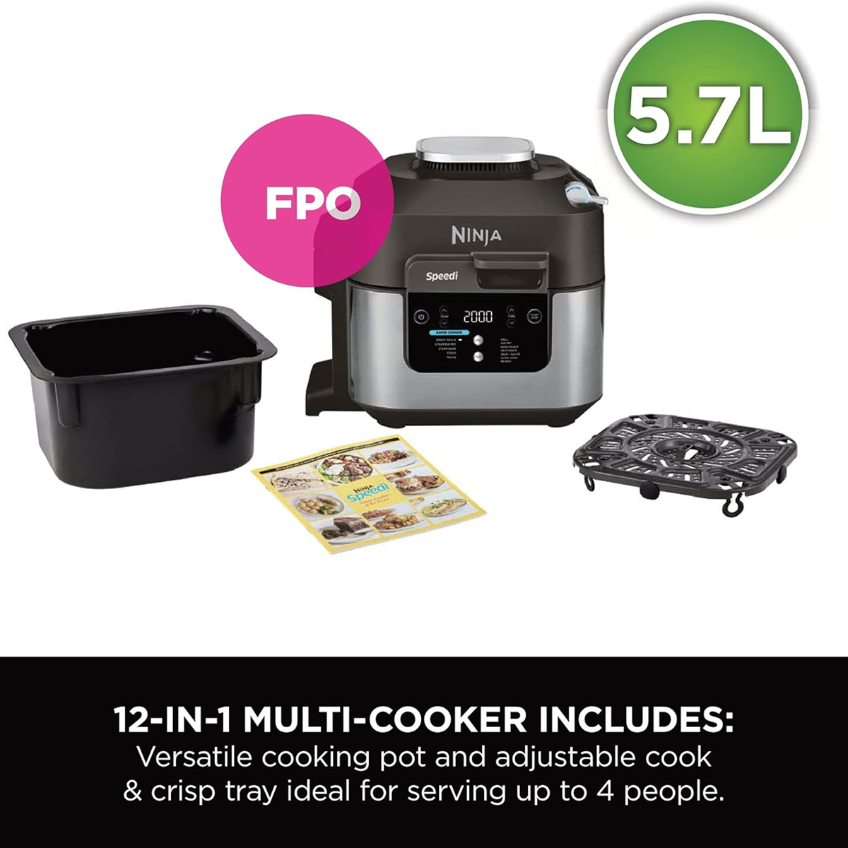 All New Ninja Speedi 12-in-1 Multi-Cooker, Air Fryer & Slow Cooker - Image 3