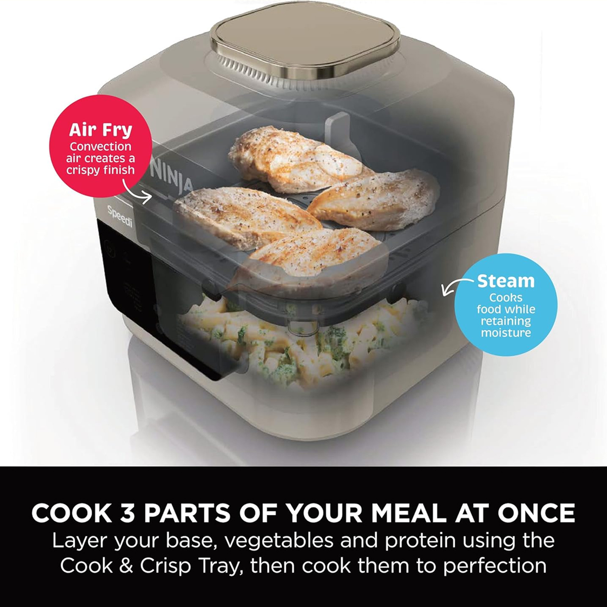 All New Ninja Speedi 12-in-1 Multi-Cooker, Air Fryer & Slow Cooker - Image 7