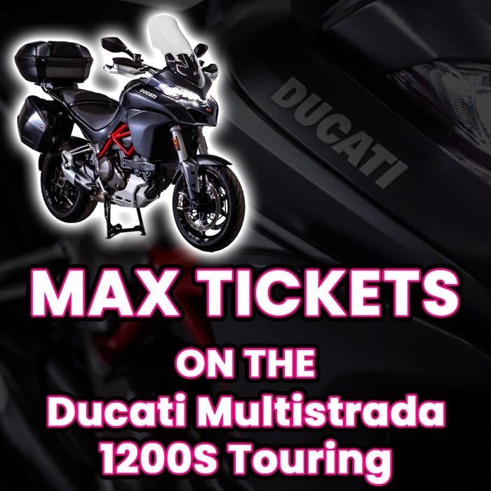 Win Max Tickets on The Ducati Multistrada 1200S Touring