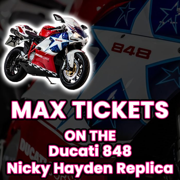 Win Max Tickets on The Ducati 848 Nicky Hayden Replica