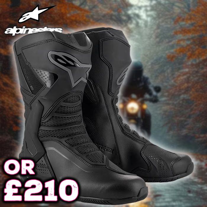 All New Alpinestars SMX-6 V3 Gore-Tex Boots Black & Dark Grey