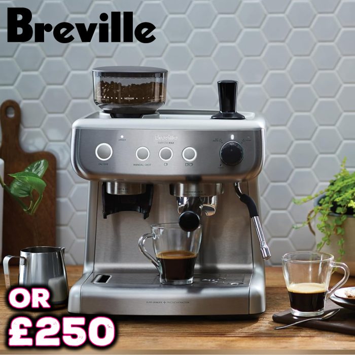 Breville Barista Max Coffee Machine with Milk Froffer & Dual Cup