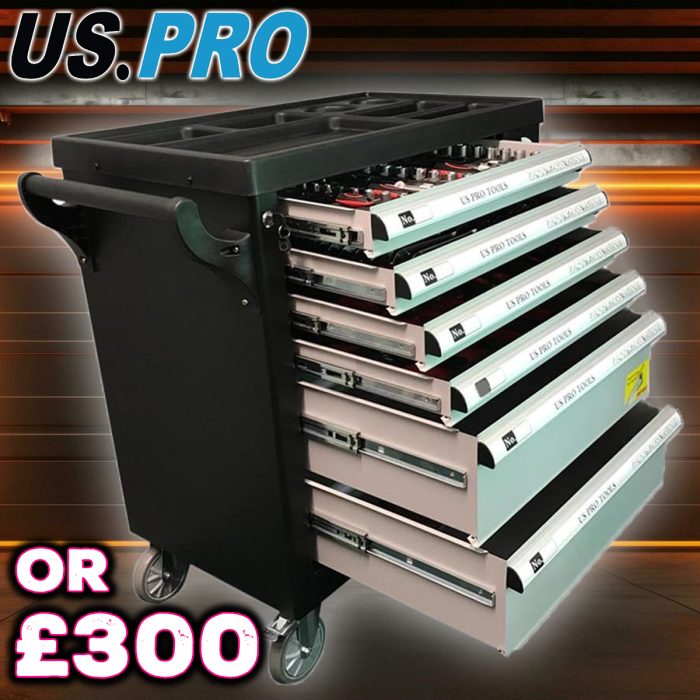 US Pro Tool Chest - 6 Drawers Full of Tools
