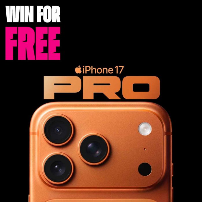FREE iPhone 17 Pro 256GB - Choice Of Colour
